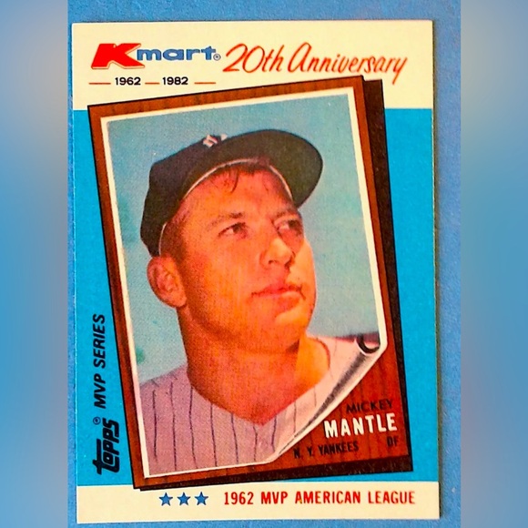 1962 Mickey Mantle 20th anniversary (1982)